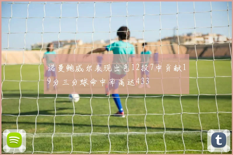 诺曼鲍威尔表现出色12投7中贡献19分三分球命中率高达433